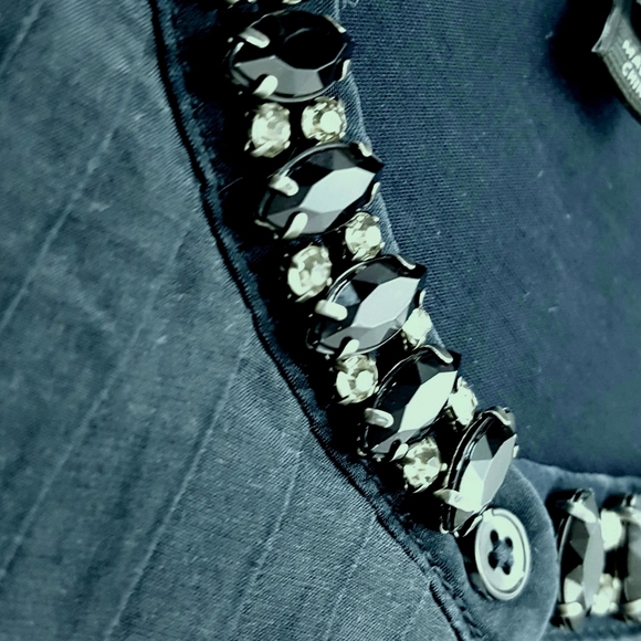 J CREW Sleeveless Shirt Gem Collar Button Up Pleat - Picture 4 of 8